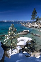 spring weather, East shore, Lake Tahoe